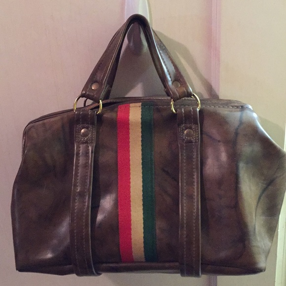 Lugano Handbags - Vintage Lugano Switzerland vinyl bag